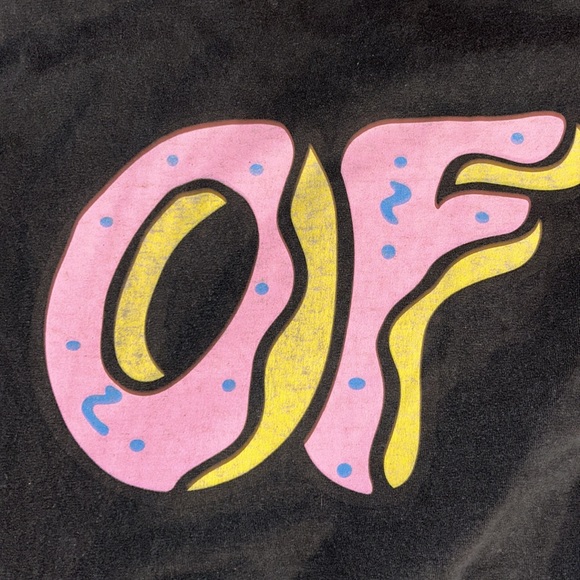 Odd Future Donut Large Logo T-shirt - Black - Picture 3 of 6